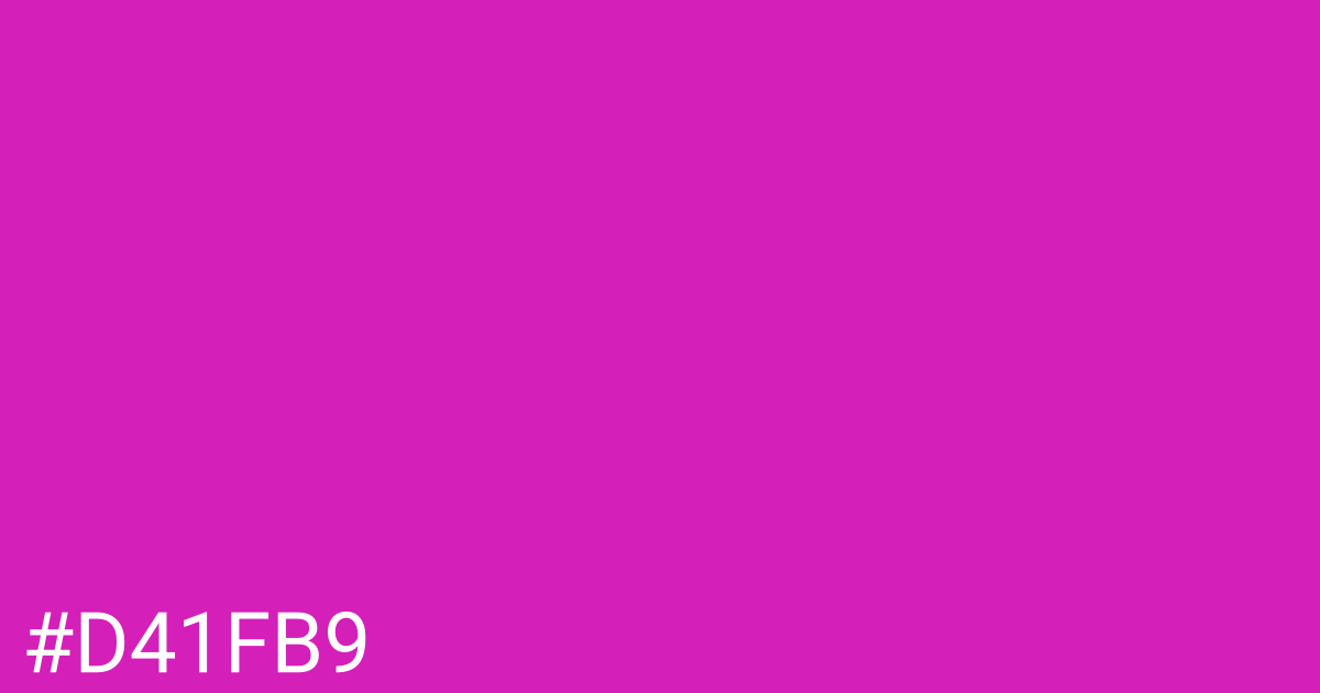 Hex color #d41fb9 graphic