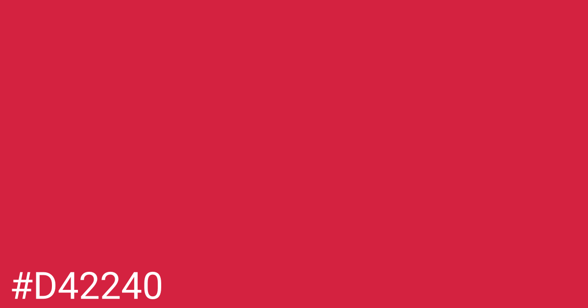 Hex color #d42240 graphic