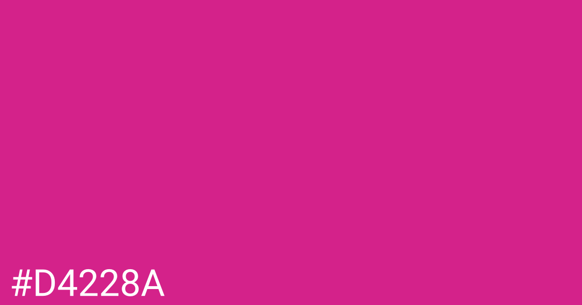 Hex color #d4228a graphic
