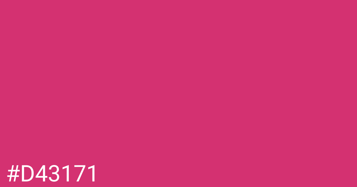 Hex color #d43171 graphic