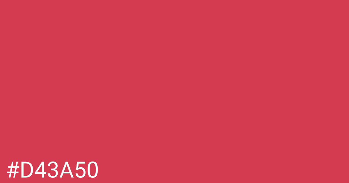 Hex color #d43a50 graphic