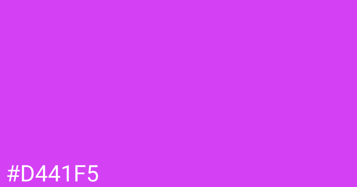 Hex color #d441f5 graphic