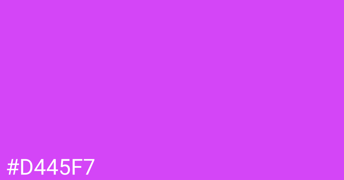 Hex color #d445f7 graphic