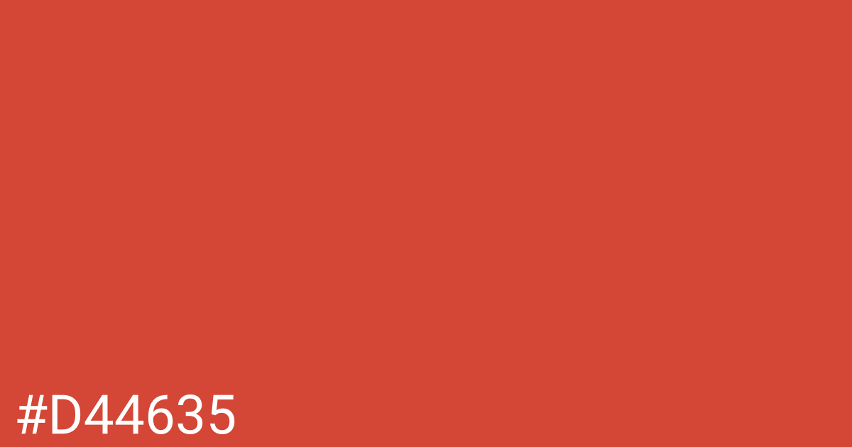 Hex color #d44635 graphic