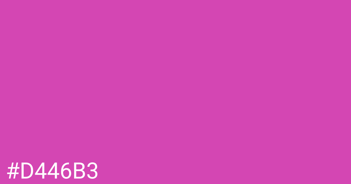 Hex color #d446b3 graphic