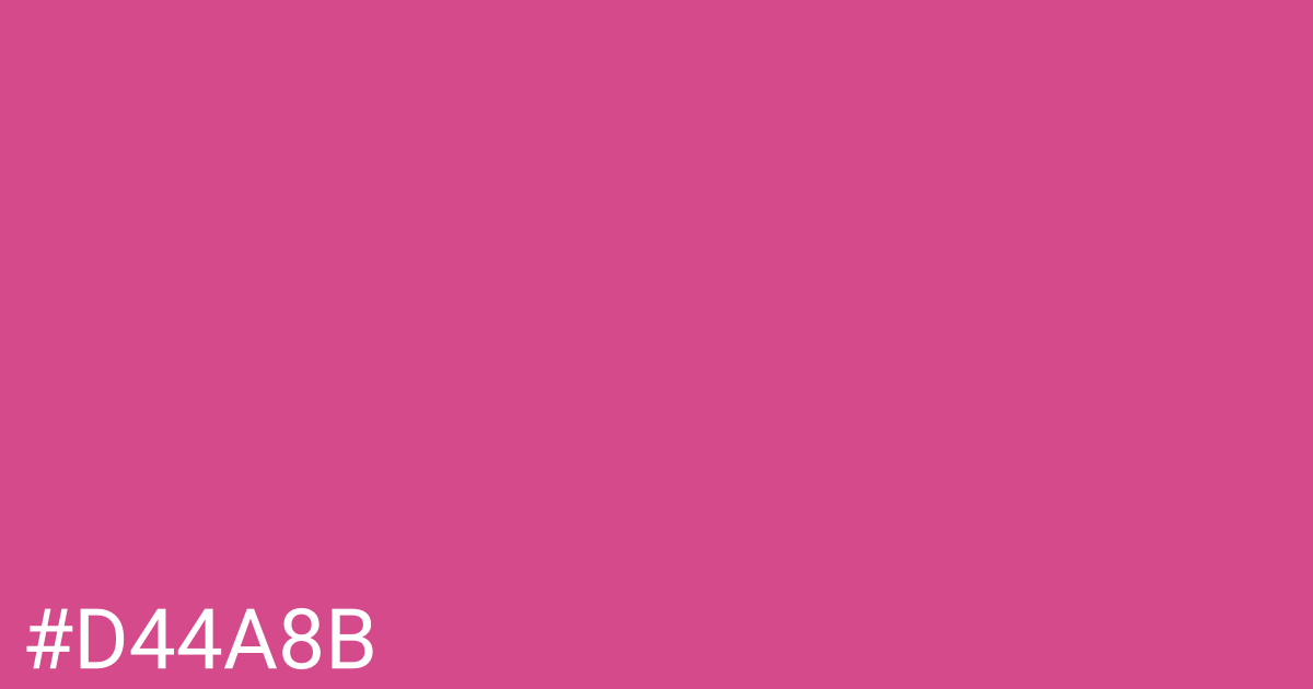 Hex color #d44a8b graphic