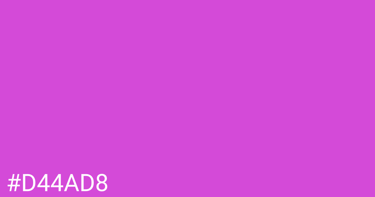 Hex color #d44ad8 graphic