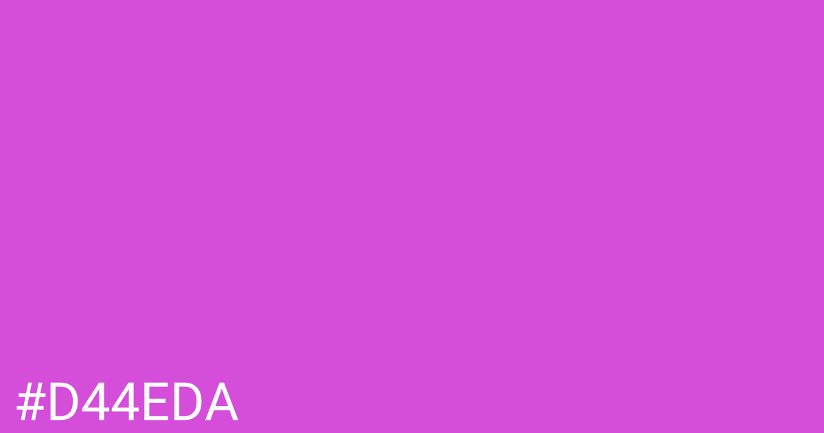 Hex color #d44eda graphic