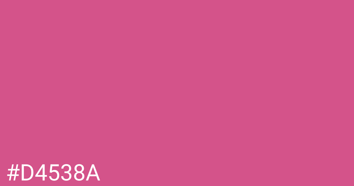 Hex color #d4538a graphic