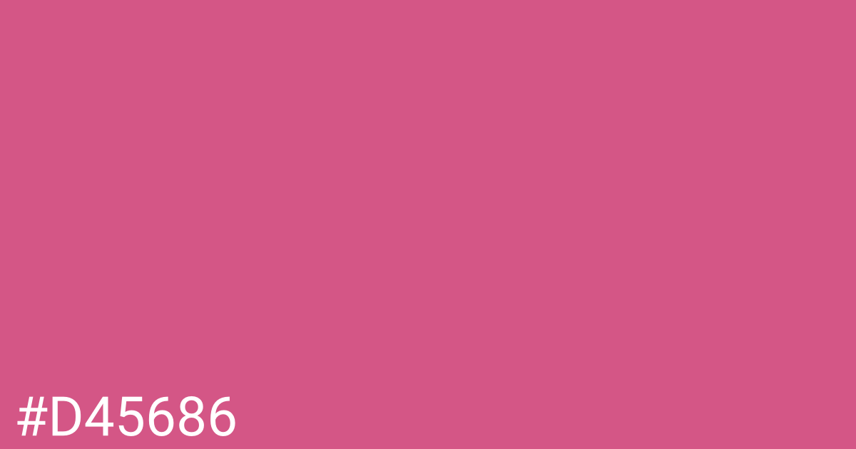 Hex color #d45686 graphic