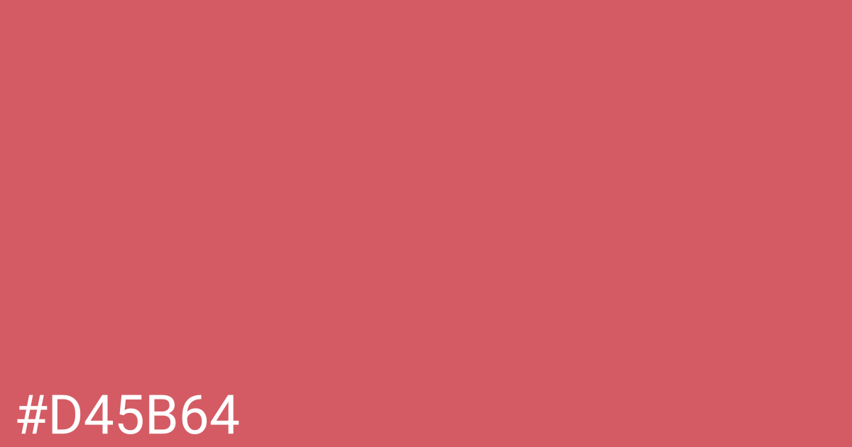 Hex color #d45b64 graphic