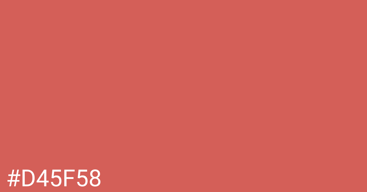 Hex color #d45f58 graphic