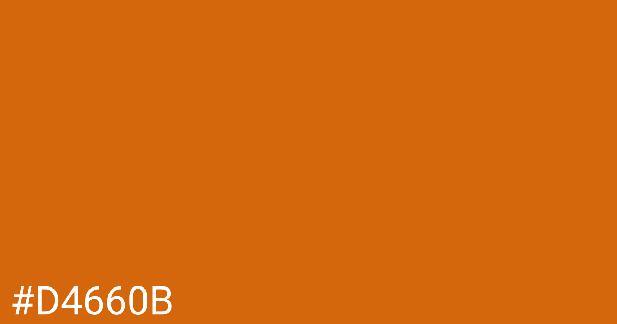 Hex color #d4660b graphic