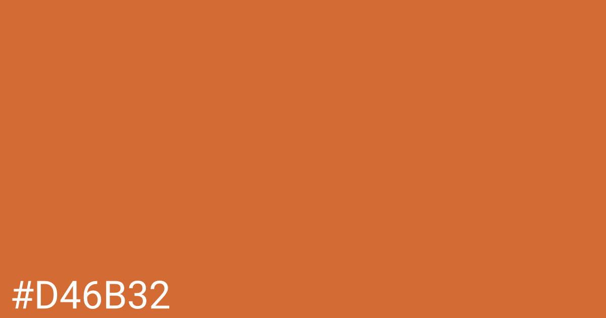 Hex color #d46b32 graphic