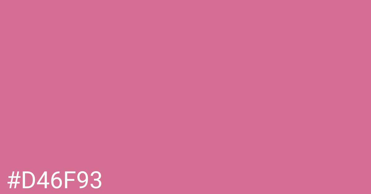 Hex color #d46f93 graphic