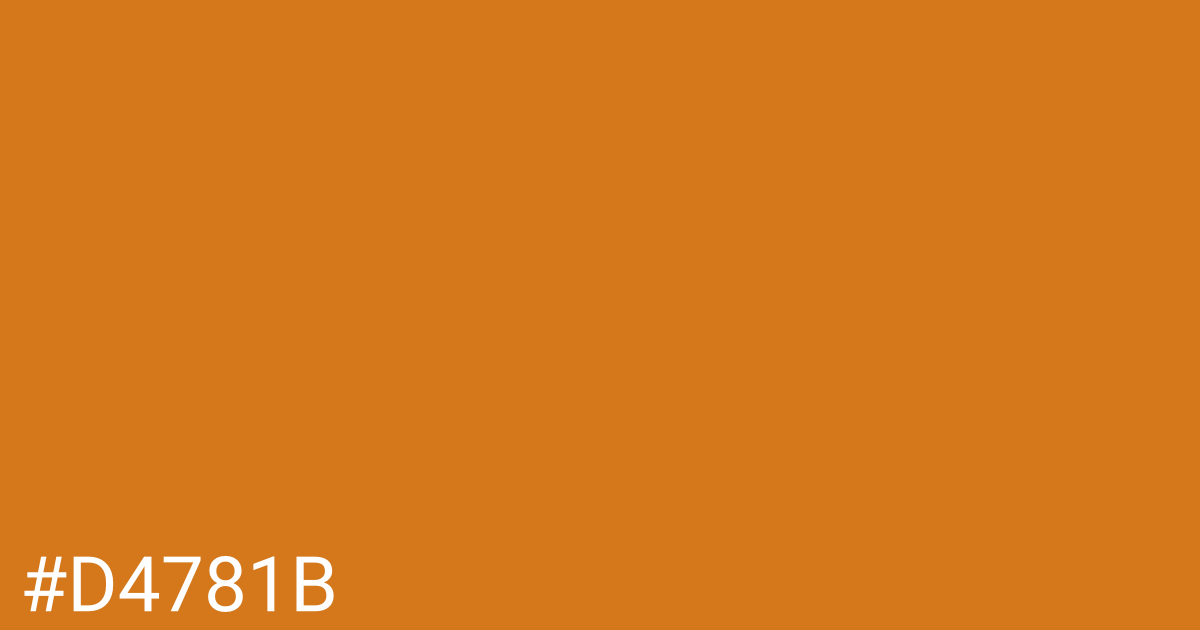 Hex color #d4781b graphic