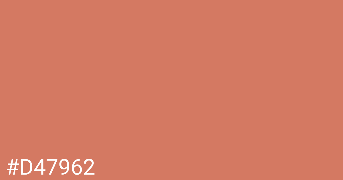 Hex color #d47962 graphic