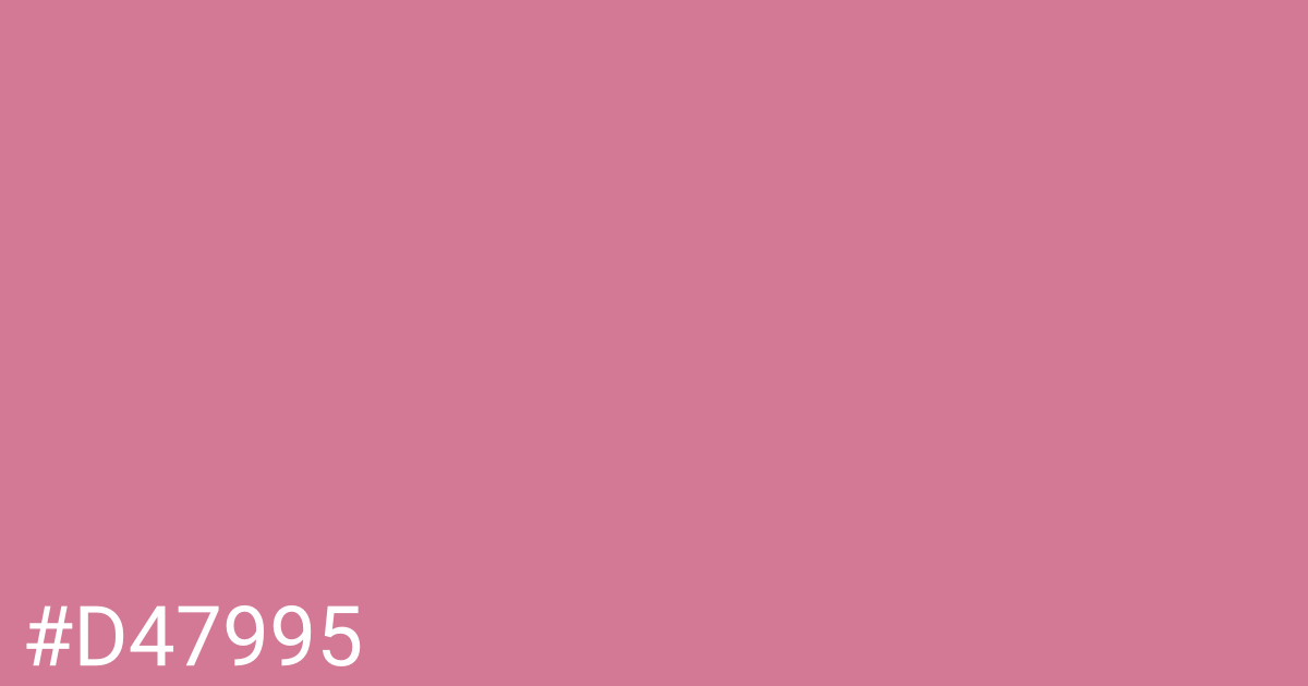 Hex color #d47995 graphic