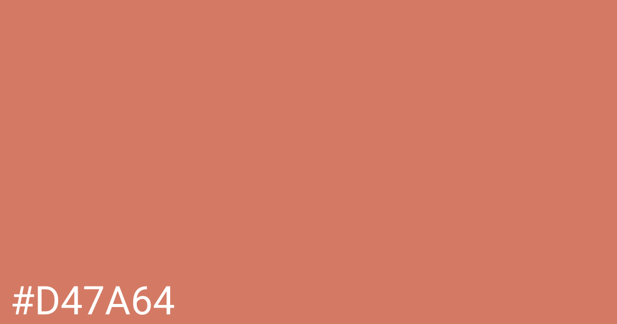 Hex color #d47a64 graphic