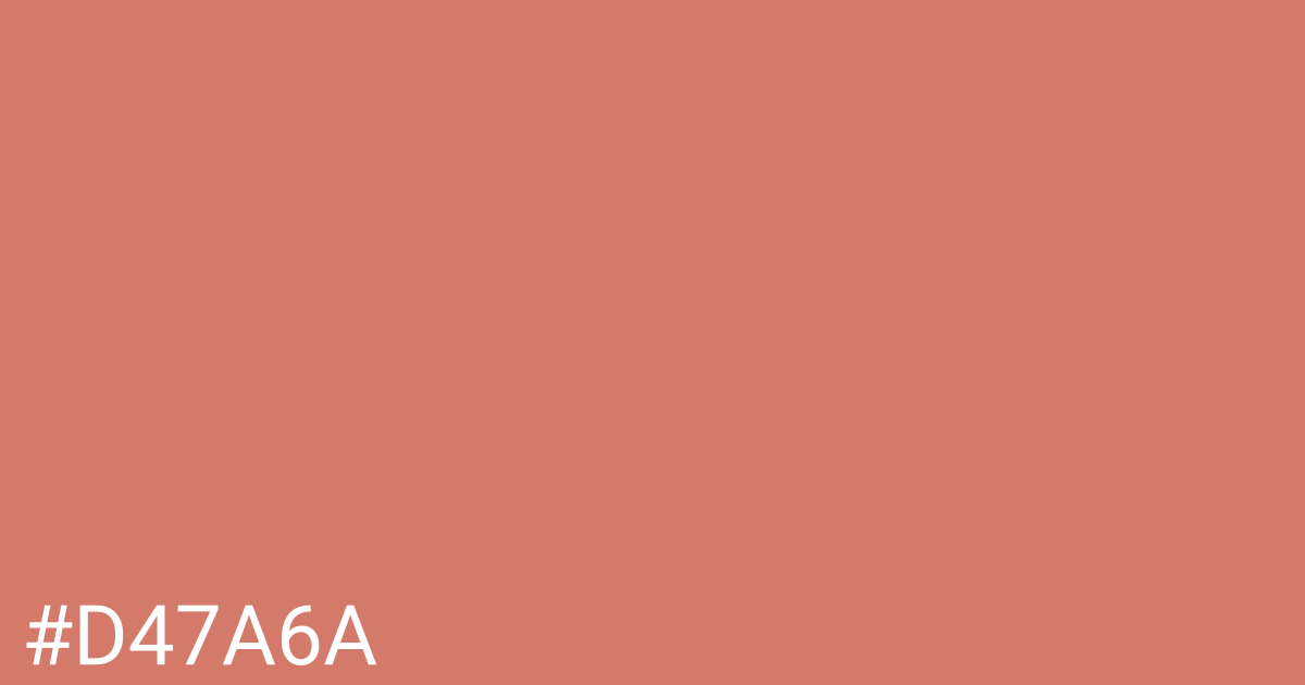 Hex color #d47a6a graphic