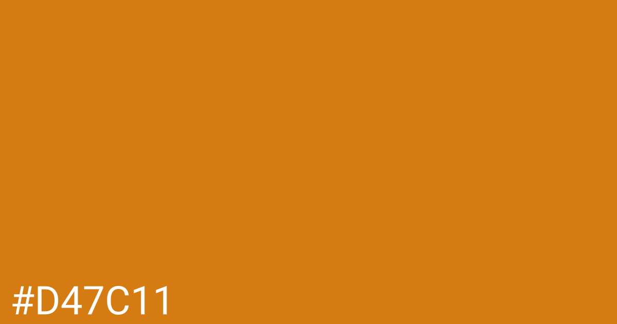 Hex color #d47c11 graphic