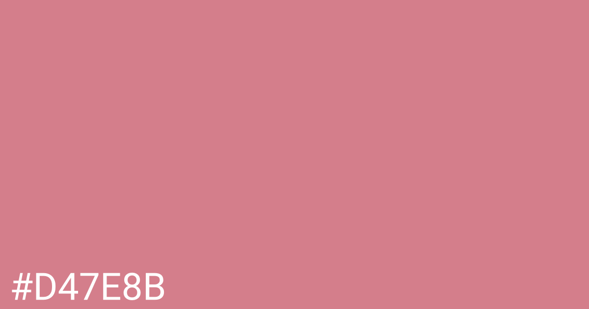 Hex color #d47e8b graphic