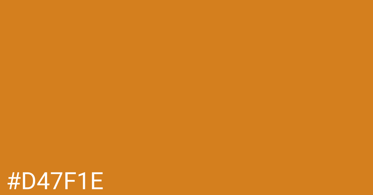 Hex color #d47f1e graphic