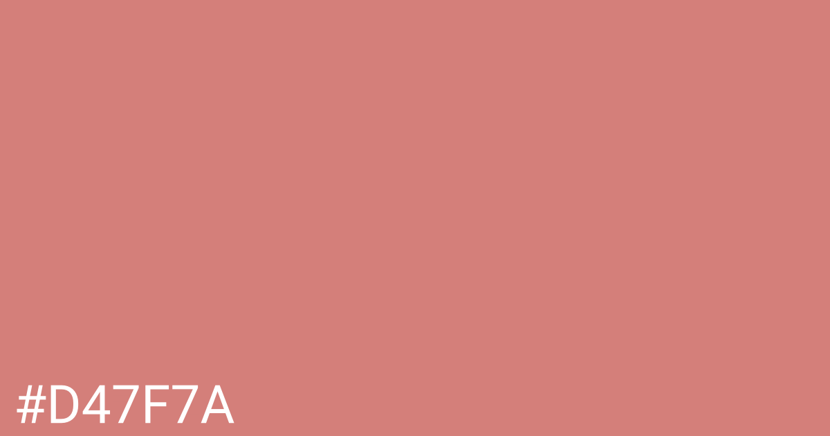 Hex color #d47f7a graphic