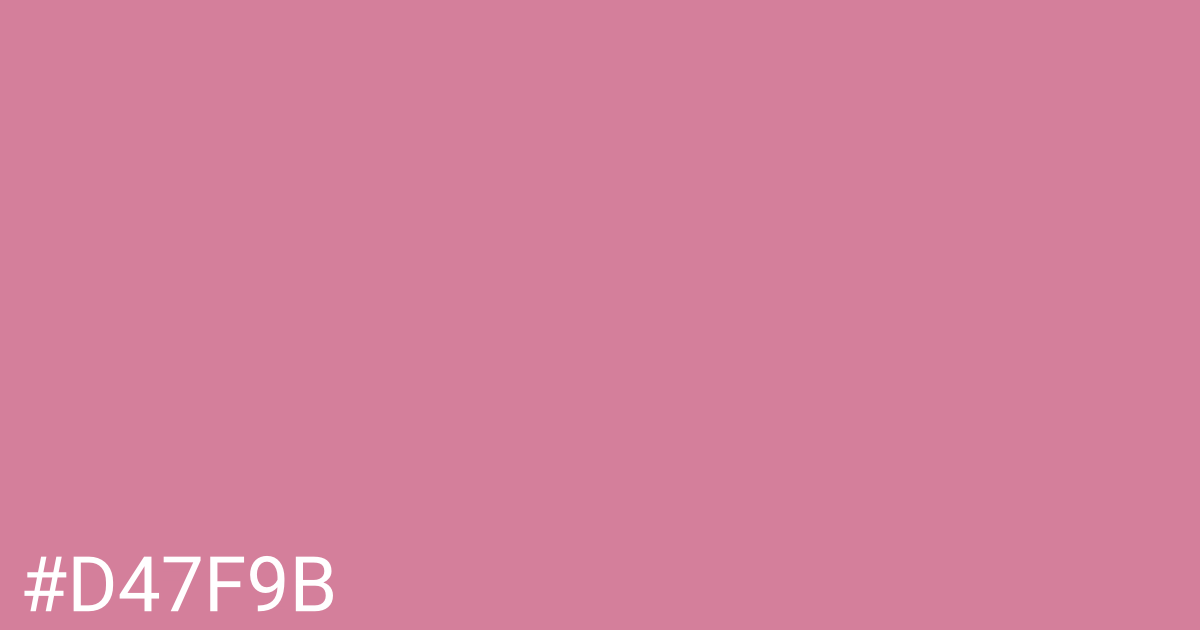 Hex color #d47f9b graphic