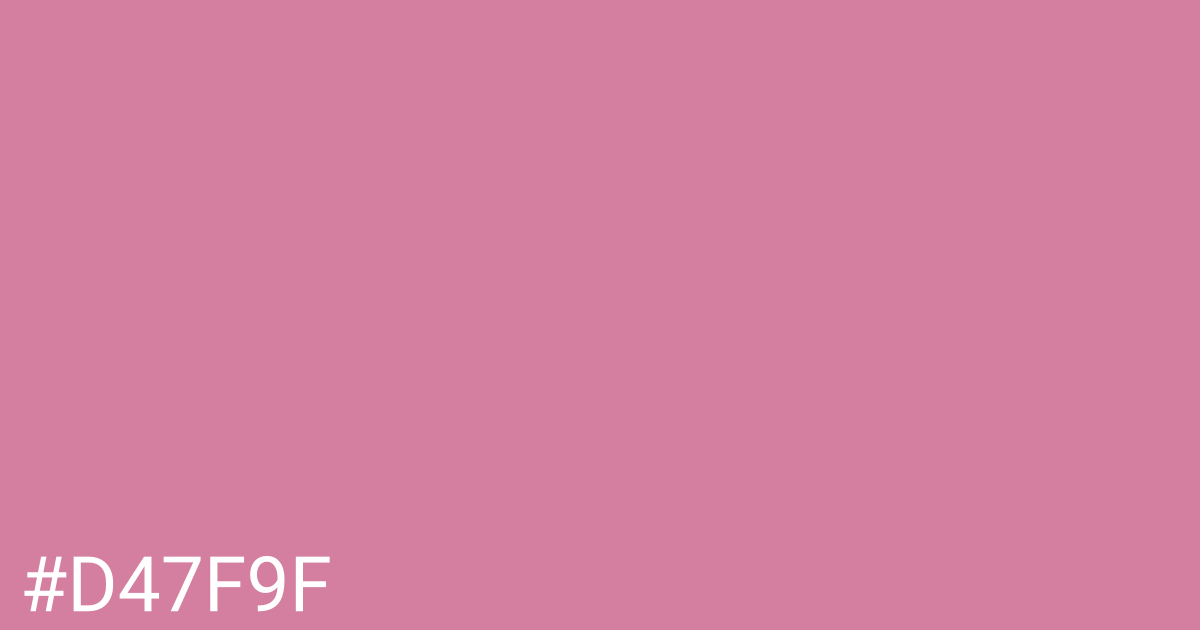 Hex color #d47f9f graphic