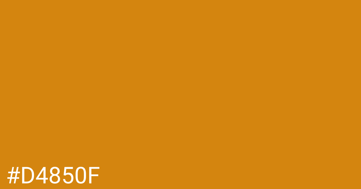 Hex color #d4850f graphic