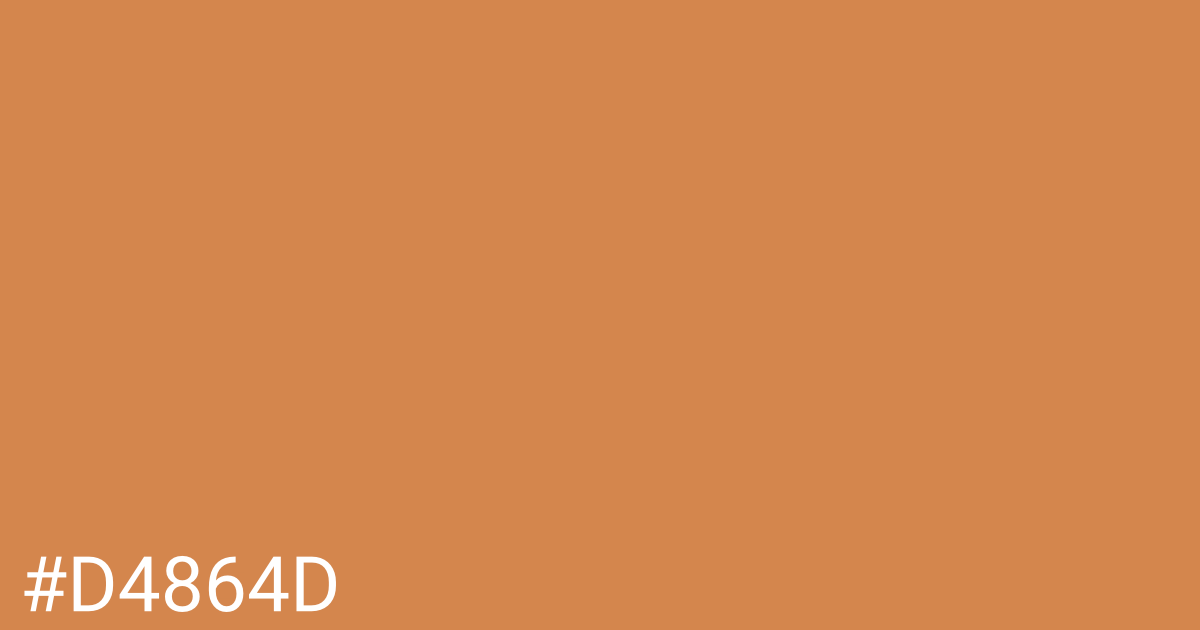 Hex color #d4864d graphic