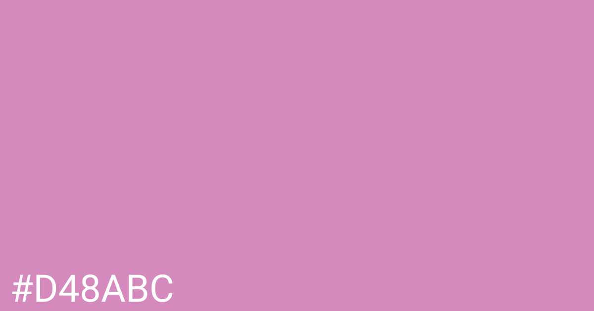 Hex color #d48abc graphic