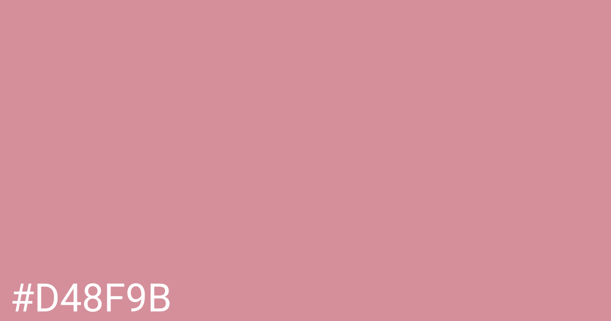 Hex color #d48f9b graphic