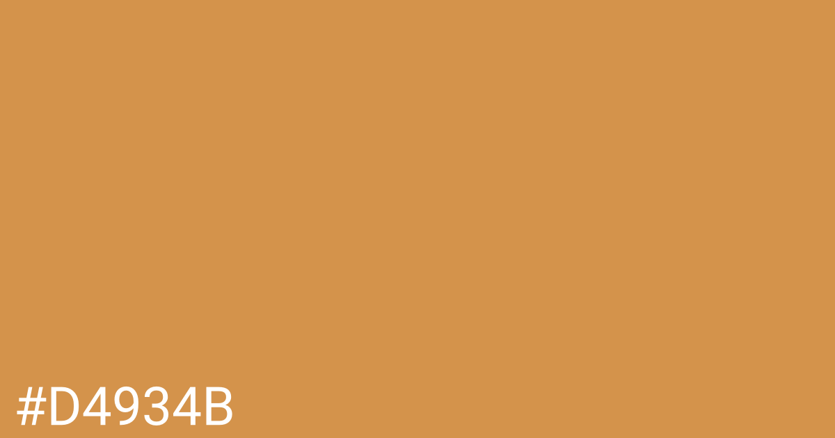 Hex color #d4934b graphic
