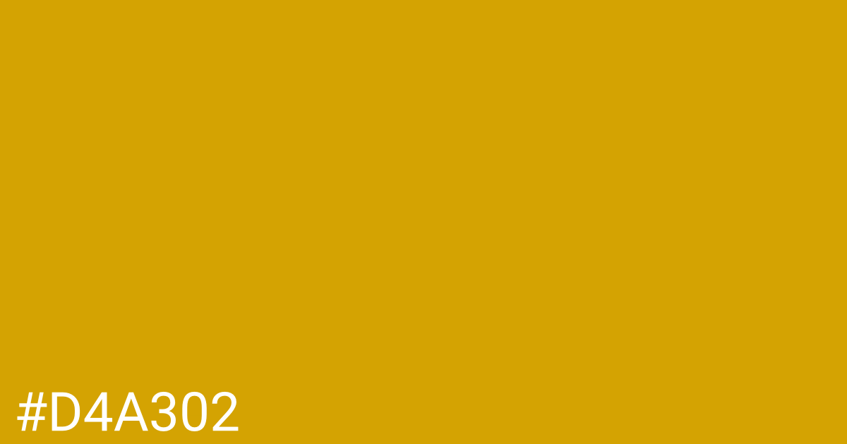 Hex color #d4a302 graphic