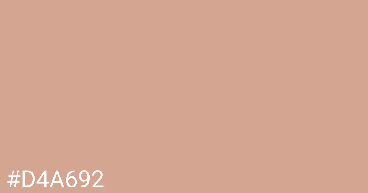 Hex color #d4a692 graphic