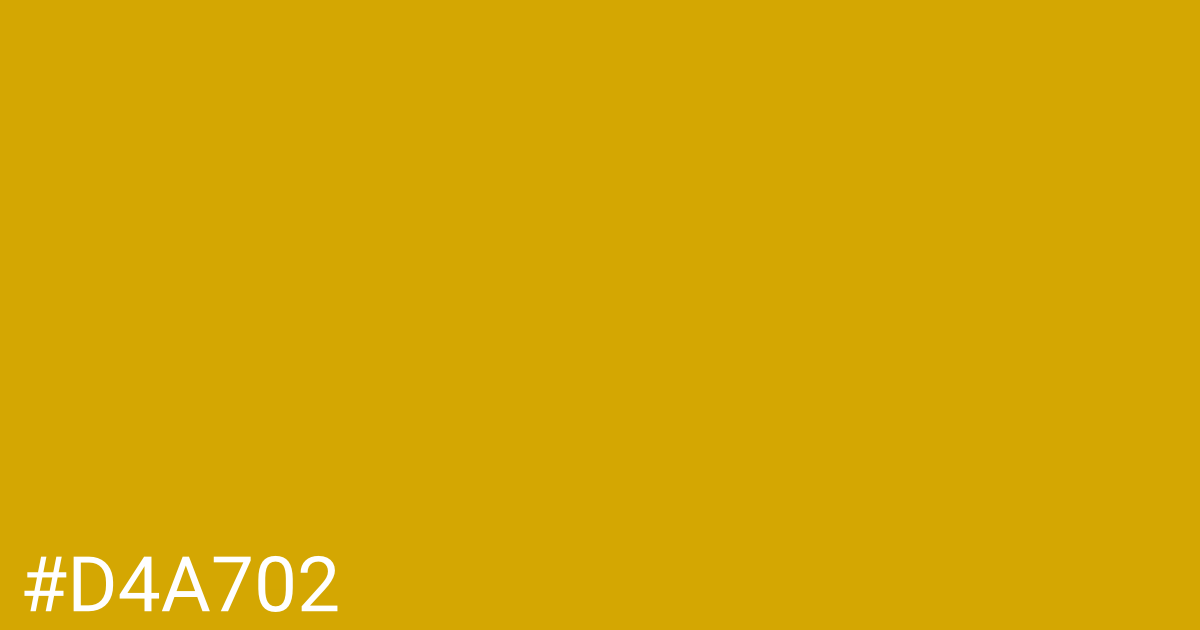 Hex color #d4a702 graphic