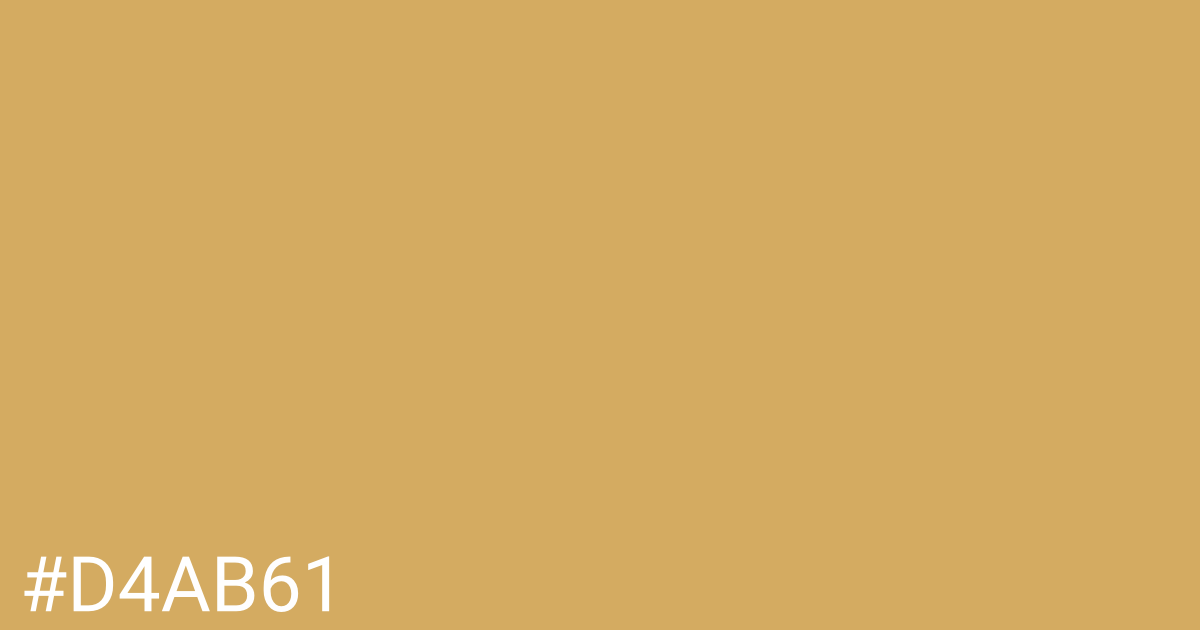 Hex color #d4ab61 graphic