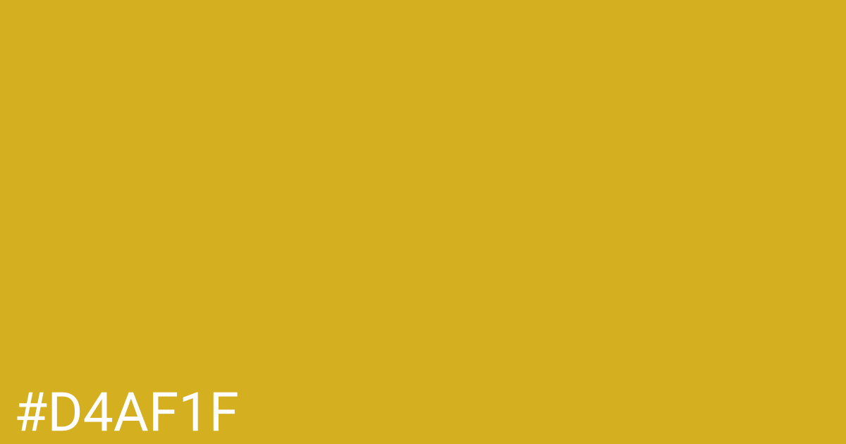 Hex color #d4af1f graphic