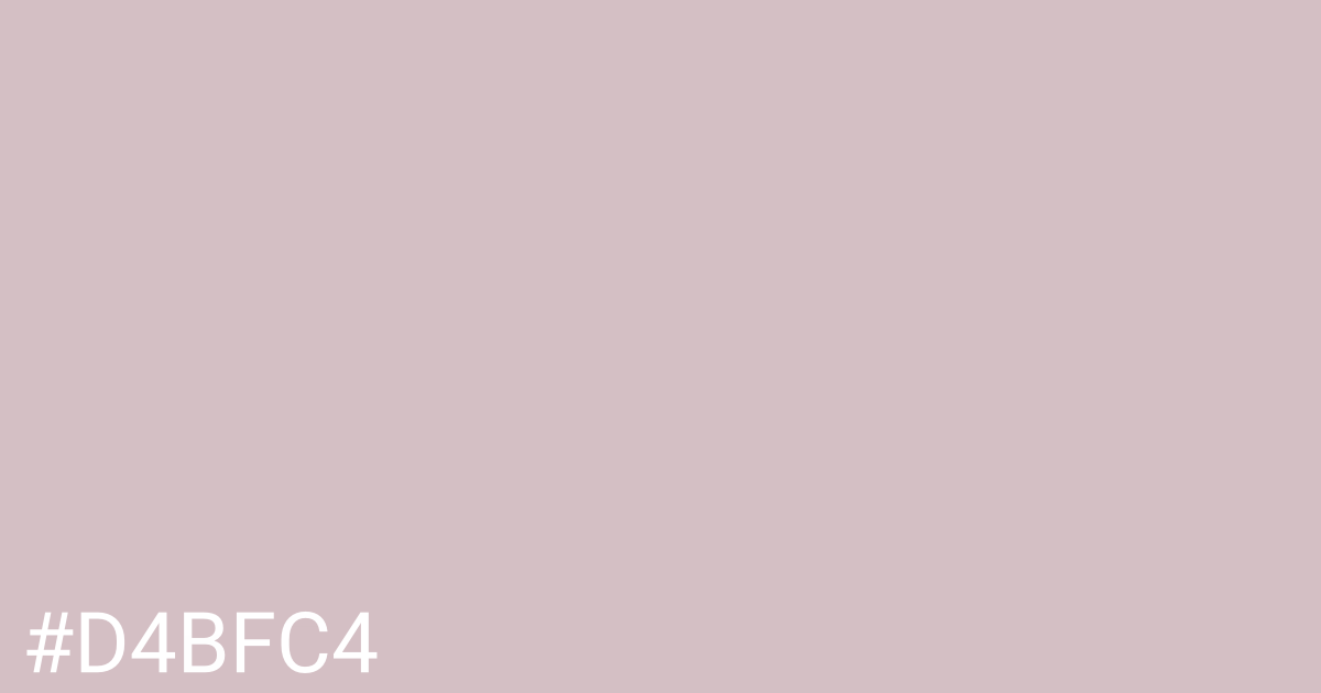Hex color #d4bfc4 graphic