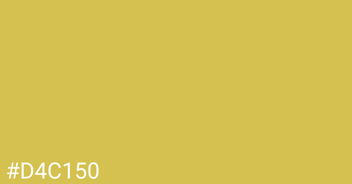 Hex color #d4c150 graphic