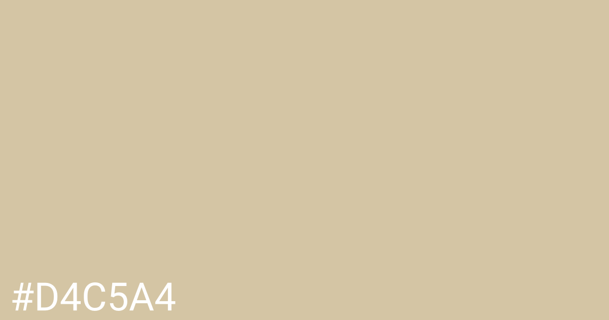 Hex color #d4c5a4 graphic