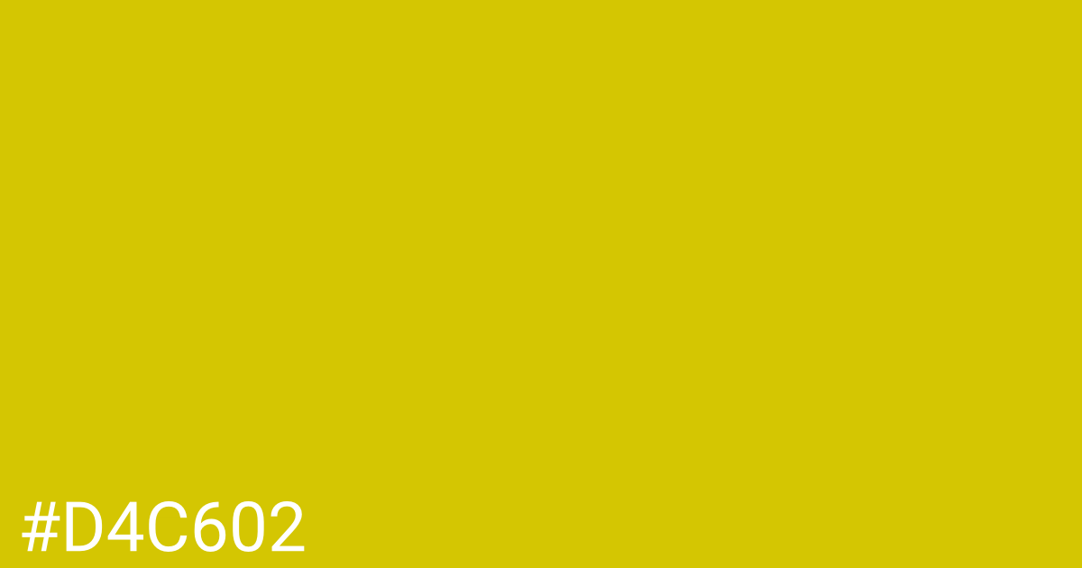 Hex color #d4c602 graphic