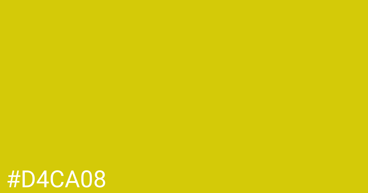 Hex color #d4ca08 graphic