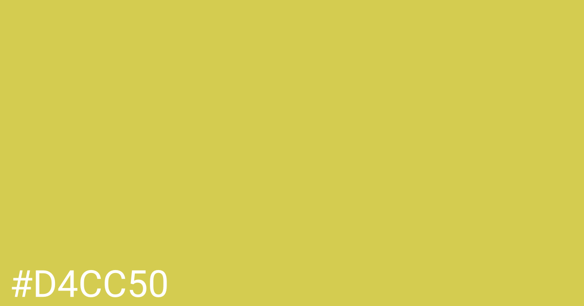 Hex color #d4cc50 graphic