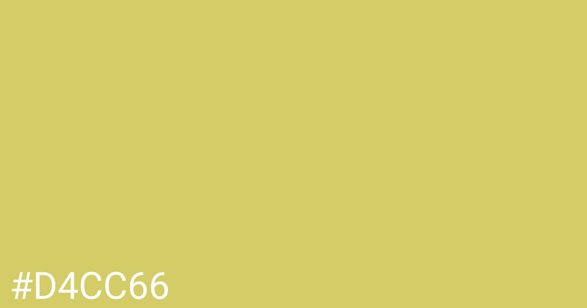 Hex color #d4cc66 graphic