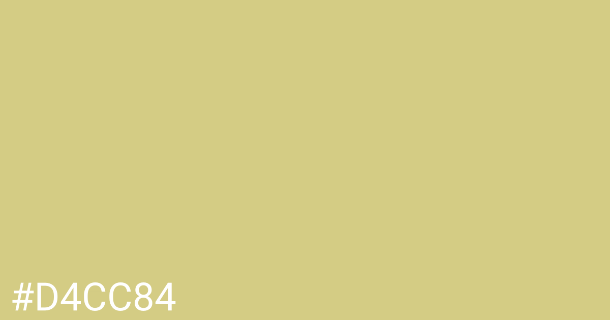 Hex color #d4cc84 graphic