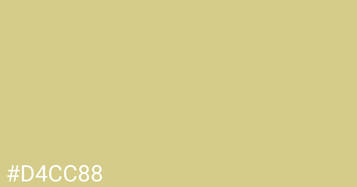 Hex color #d4cc88 graphic