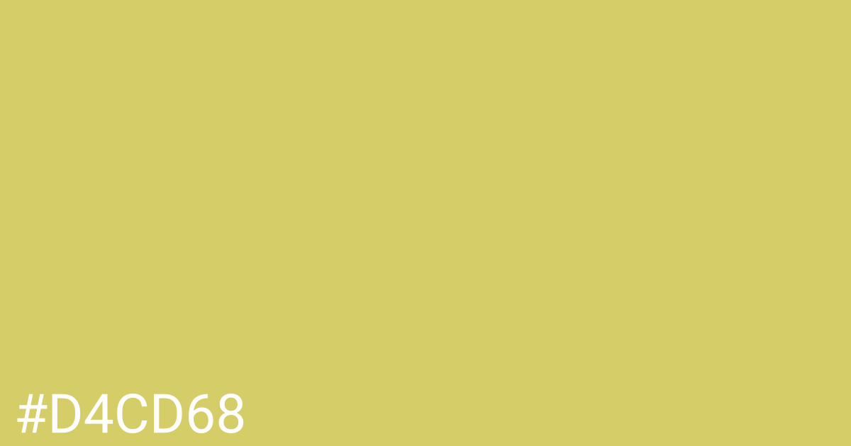 Hex color #d4cd68 graphic